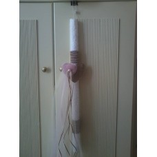 Λαμπάδα βάπτισης καρδιά lam012