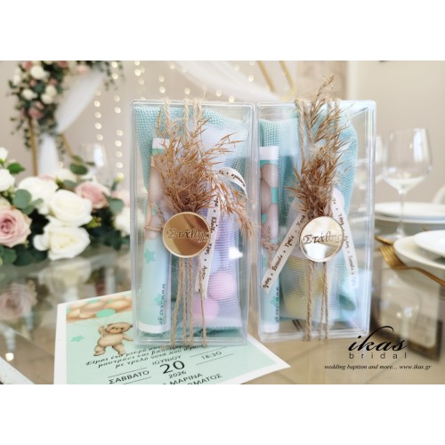 Προσωποποιημένη μπομπονιέρα κουτάκι plexiglass mpb135 Προσωποποιημένη μπομπονιέρα κουτάκι plexiglass mpb135