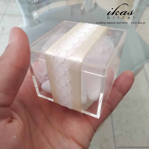 Μπομπονιέρα κουτάκι plexiglass mpg053